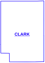 Map outline of Clark County