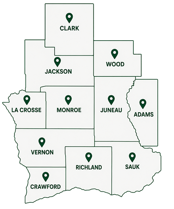 Wisconsin ATV Counties